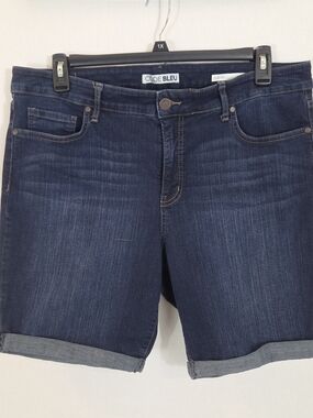 Code Bleu Dark Wash Denim Bermuda Shorts